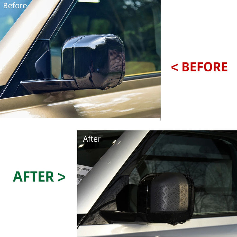 Car Craft Compatible With Range Land Rover Defender 90 L663 Lr129997 2020+ Side Moulding Body Kits Rear View Mirror Cover Front Rear Bumper Side Anti-scratch Protection Exterior Trim Glossy Black 90 - CAR CRAFT INDIA