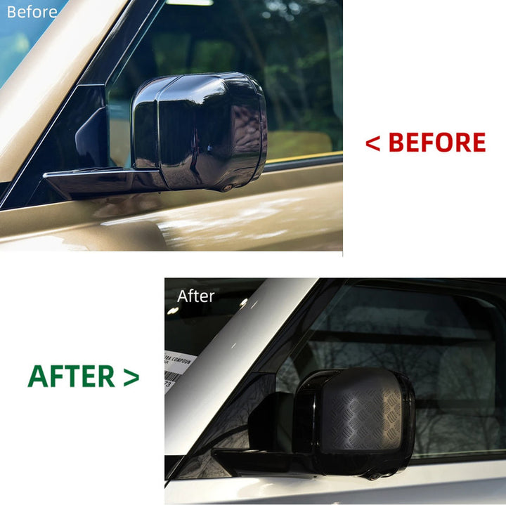 Car Craft Compatible With Range Land Rover Defender 90 L663 Lr129997 2020+ Side Moulding Body Kits Rear View Mirror Cover Front Rear Bumper Side Anti-scratch Protection Exterior Trim Glossy Black 90 - CAR CRAFT INDIA