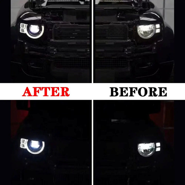 Car Craft Compatible With Range Land Rover Defender L663 Lr129997 2020+ Car Front Upgraded Head Light Lamp Xenon Headlight Retrofit Upgrade Modified Led Drl Hid - CAR CRAFT INDIA