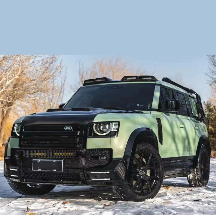 Car Craft Compatible With Range Land Rover Defender 90 110 130 L663 Lr129997 2020+ Front Roof Lamp Spotlight Roof Spoiler Wing Dome Led Light Bar Drl - CAR CRAFT INDIA