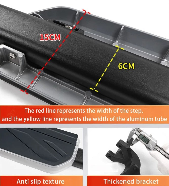 Car Craft Compatible With Range Land Rover Defender 110 L663 Lr129997 2020+ Non-slip Fixed Side Step Running Board Uk Flag 4 Door - CAR CRAFT INDIA