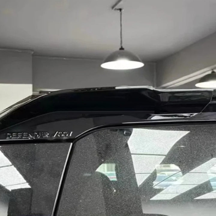 Car Craft Compatible With Range Land Rover Defender 90/110 L663 Lr129997 2020+ Rear Roof Top Wing Lip Spoiler Splitter Skirt Boot Glossy Black B Clip On - CAR CRAFT INDIA