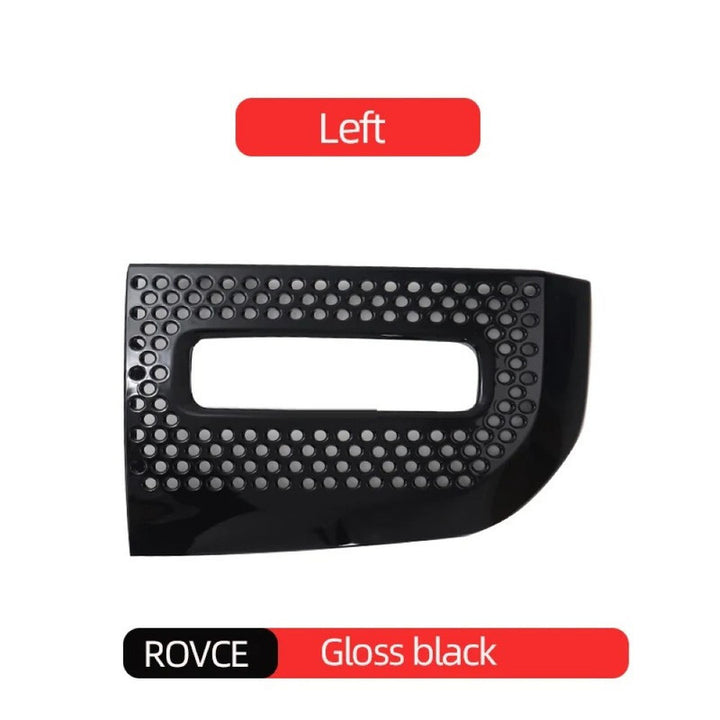 Car Craft Compatible With Range Land Rover Defender 90/110 L663 Lr129997 2020+ Front Bumper Fog Lamp Light Grill Cover Frame Trim Glossy Black - CAR CRAFT INDIA