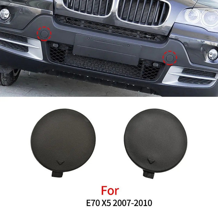Car Craft Compatible With Bmw X5 E70 2006-2010 Front Bumper Tow Hook Towing Tochan Trailer Cover 51117159590 Unpainted Right - CAR CRAFT INDIA