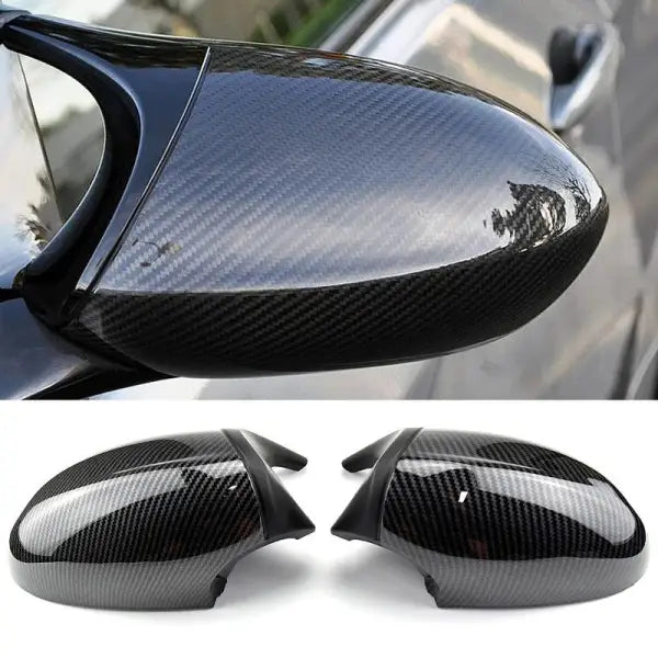 Car Craft Compatible With Bmw 1 Series E87 81 82 2004-2009 3 Series E90 E91 E92 E93 2005-2007 M3 M4 M5 M6 M7 Side Rear View Case Door Wing Cap Shell Housing Mirror Covers Carbon Fiber Look