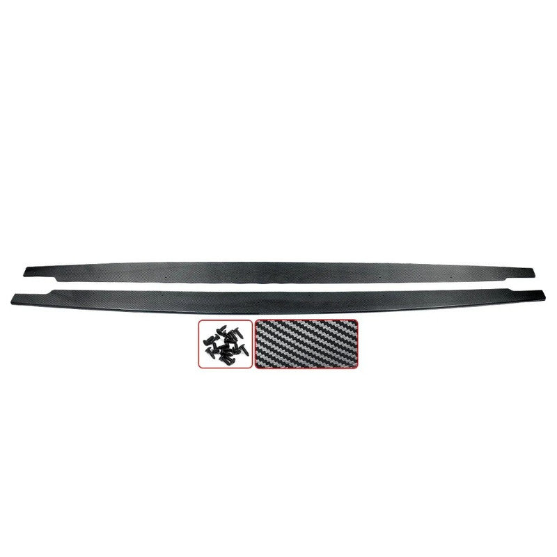 Car Craft Compatible With Bmw 3 Series E90 E91 E92 2005-2012 Side Skirt Extension Splitter Mp Style Ar-bm-0276 Cf Carbon Fiber Look CC-8558 - CAR CRAFT INDIA