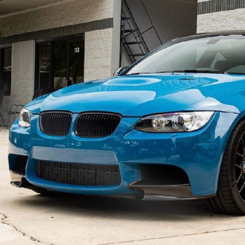 Car Craft Compatible With Bmw 3 Series E90 E91 E92 2007-2011 M Sports Front Bumper Lip Splitter Skirts Canard Carbon Fiber Look Zst- 477 Cf - CAR CRAFT INDIA