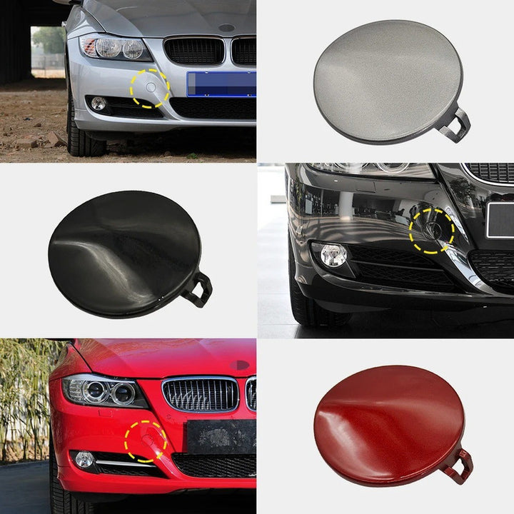 Car Craft Compatible With Bmw 3 Series E90 Lci 2009-2012 Front Bumper Tow Hook Towing Tochan Trailer Cover 51117207299 Unpainted - CAR CRAFT INDIA