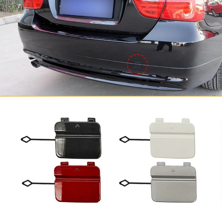 Car Craft Compatible With Bmw 3 Series E90 Lci 2009-2012 Rear Bumper Tow Hook Towing Tochan Trailer Cover 51127202673 Unpainted - CAR CRAFT INDIA