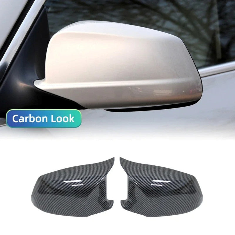 Car Craft Compatible With Bmw 5 Series F10 2010-2013 Pre Lci M3 M4 M5 M6 M7 Side Rear View Case Door Wing Cap Shell Housing Mirror Covers Carbon Fiber Look