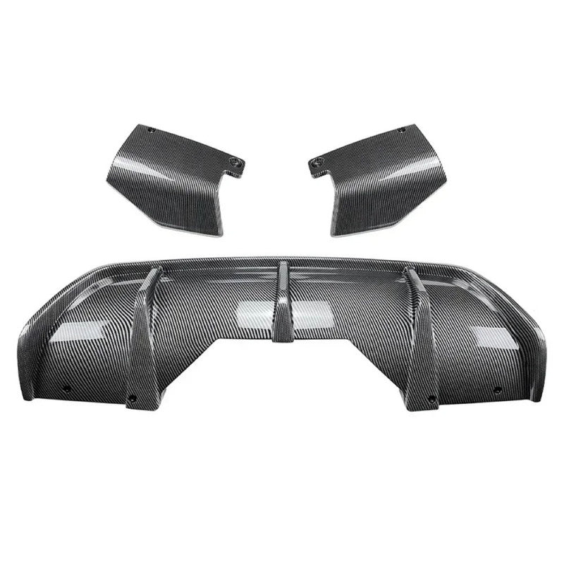 Car Craft Compatible With Bmw X6 F16 2014-2019 M Sport M Performance Rear Bumper Lip Skirt Splitter Diffuser Spoiler Zst-599 Cf Carbon Fiber Look