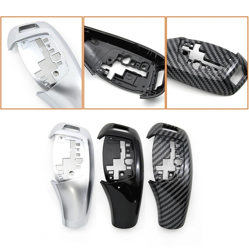 Car Craft Compatible With Bmw X5 X6 Series F15 F16 2014-2018 Car Gear Shifter Leaver Knob Shift Lever Cover Replacement 61319346826-a-3 Model A Piano Glossy Black CC-7815 - CAR CRAFT INDIA
