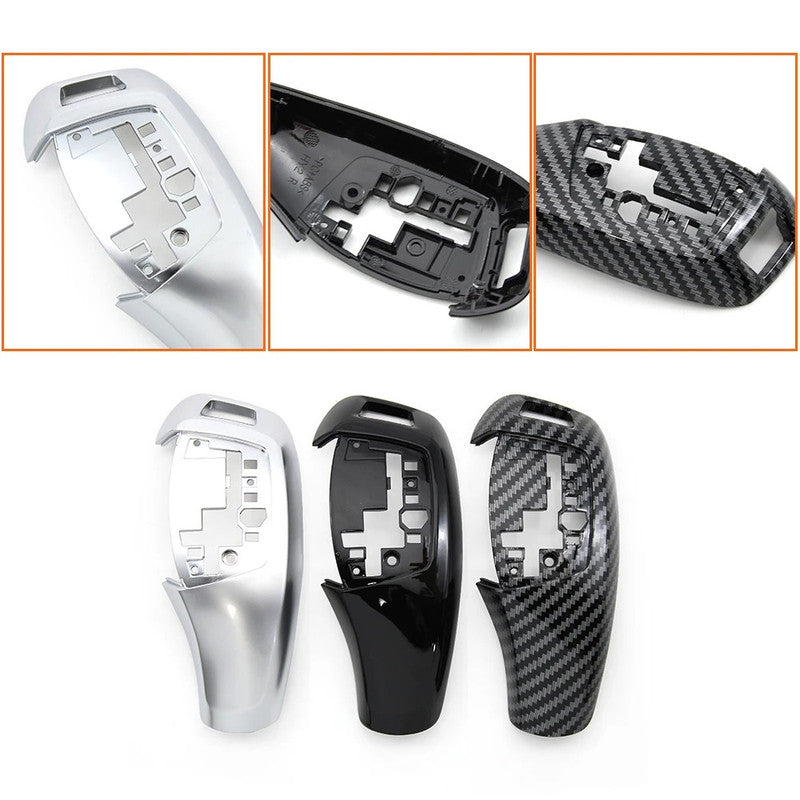 Car Craft Compatible With Bmw X5 X6 Series F15 F16 2014-2018 Car Gear Shifter Leaver Knob Shift Lever Cover Replacement 61319346826-a-1 Model A Silver Chrome CC-7813 - CAR CRAFT INDIA