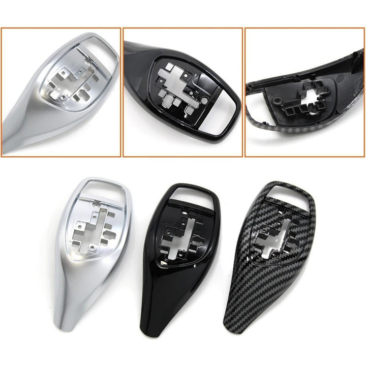 Car Craft Compatible With Bmw X5 X6 Series F15 F16 2014-2018 Car Gear Shifter Leaver Knob Shift Lever Cover Replacement 61319346827-b-1 Model B Silver Chrome M Sport CC-7816 - CAR CRAFT INDIA