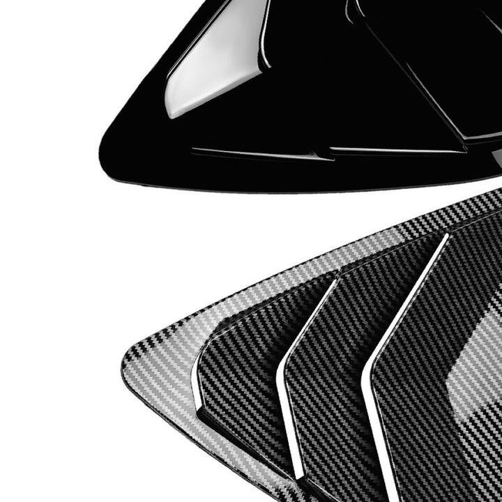 Car Craft Compatible With Bmw X6 F16 2014-2019 Rear Side Window Louver Cover Trim Lid Zst-634 Gb Glossy Black