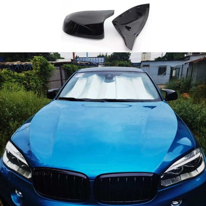 Car Craft Compatible With Bmw X5 F15 2014-2018 X6 F16 2014-2018 X3 F25 2014-2018 M3 M4 M5 M6 M7 Side Rear View Case Door Wing Cap Shell Housing Mirror Covers Carbon Fiber Look