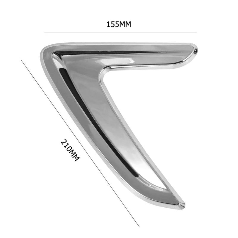 Car Craft Compatible With Bmw 3 Series F30 F80 2012-2018 Side Wing Air Flow Fender Grill Outlet Intake Vent Trim Chrome