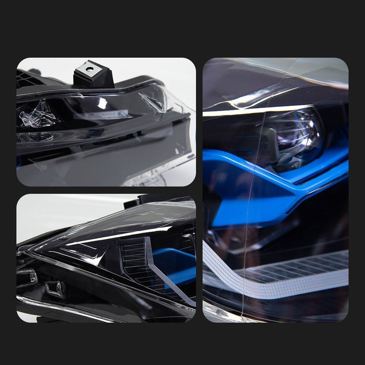Car Craft Compatible With Bmw 3 Series F30 Lci 2016-2019 Car Front Upgraded Head Light Lamp Xenon Headlight Retrofit Upgrade Matrix Modified Led Drl Hid