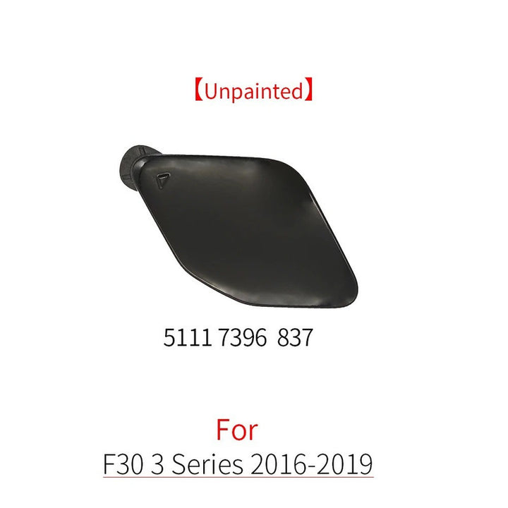 Car Craft Compatible With Bmw 3 Series F30 Lci 2016-2019 Front Bumper Tow Hook Towing Tochan Trailer Cover 51117396837 Unpainted - CAR CRAFT INDIA