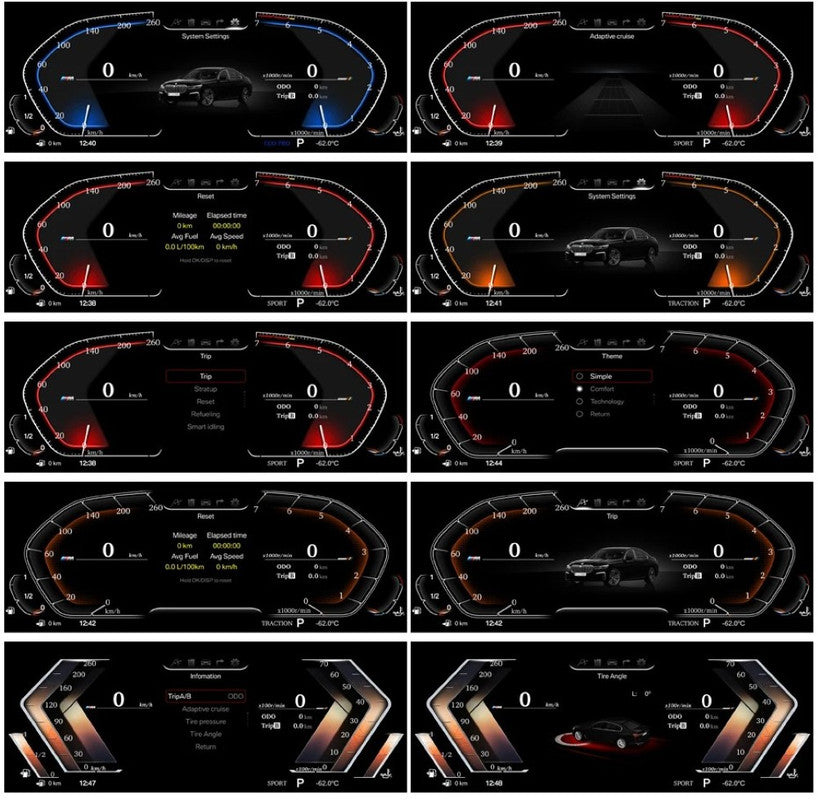 Car Craft Compatible With Bmw X1 X2 F48 F49 F39 2016-2022 Car Interiour Digitale Infotanment Cluster Digital Speedo Meeter Android Player Tachimetro Virtual Cockpit Display