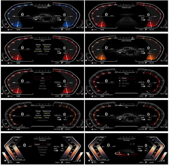 Car Craft Compatible With Bmw X1 X2 F48 F49 F39 2016-2022 Car Interiour Digitale Infotanment Cluster Digital Speedo Meeter Android Player Tachimetro Virtual Cockpit Display