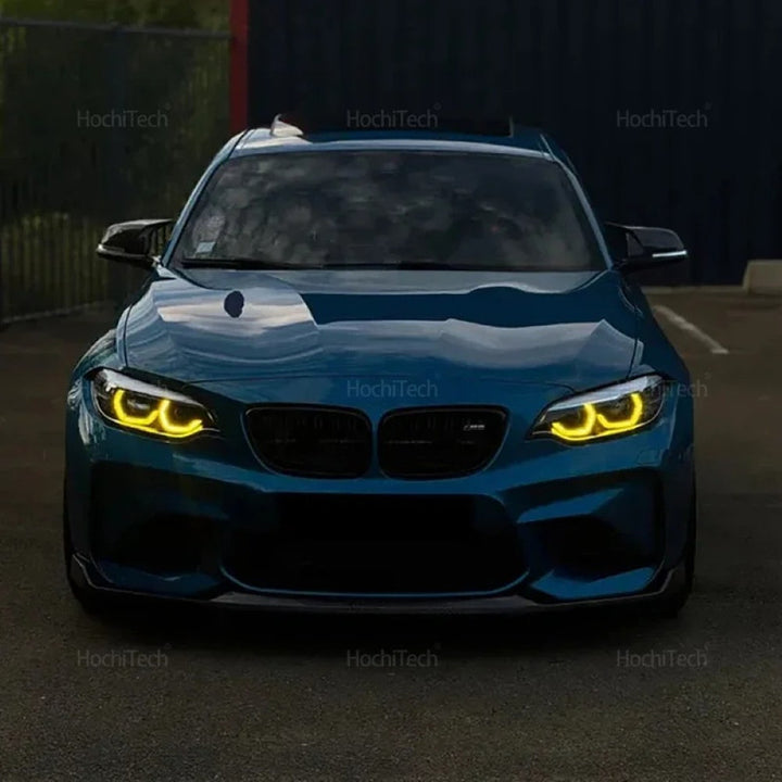 Car Craft Compatible With Bmw 2 Series F22 F23 M240i F87 M2 Facelift 2018-2021 Led Style Headlight Drl Daytime Running Light Angel Eye Led Module Yellow Color Csl Style