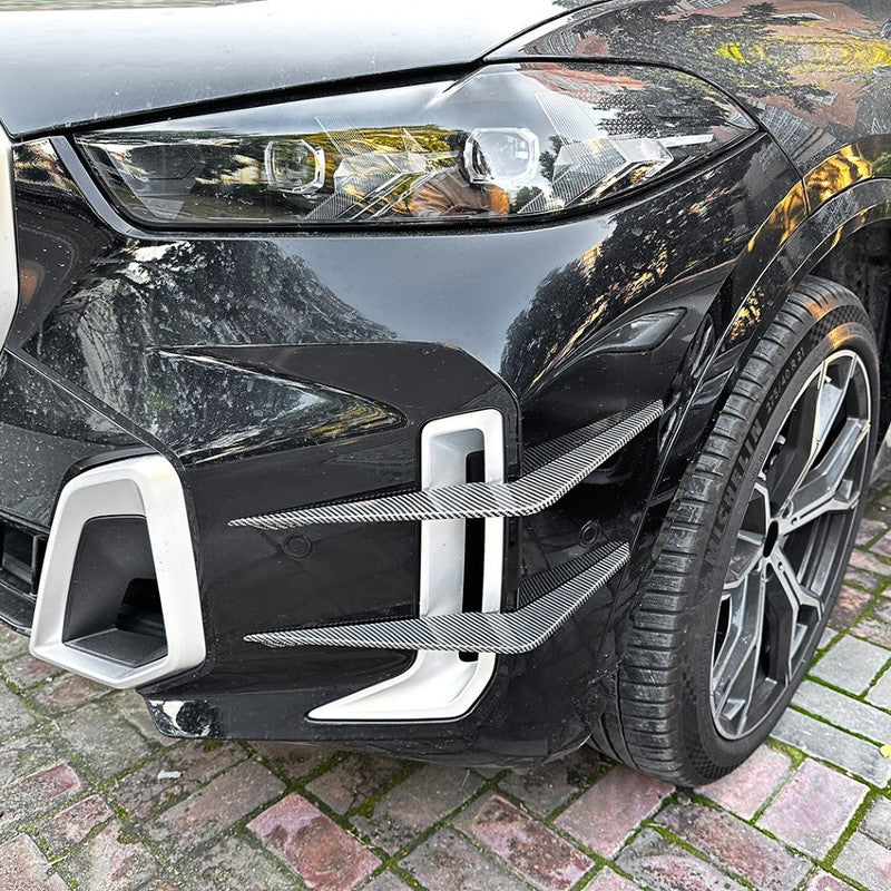 Car Craft Compatible With Bmw X5 G05 Lci 2023+ M Sport X5m Front Bumper Canard Lip Splitter Skirts Winglet Apron Spoile Air Vent Zst-980 Carbon Fiber Look
