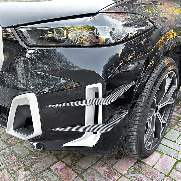 Car Craft Compatible With Bmw X5 G05 Lci 2023+ M Sport X5m Front Bumper Canard Lip Splitter Skirts Winglet Apron Spoile Air Vent Zst-980 Glossy Black