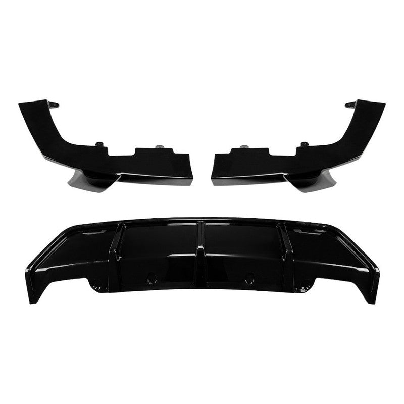 Car Craft Compatible With Bmw X6 G06 2019+ M Sport M Performance Rear Bumper Lip Skirt Splitter Diffuser Spoiler Zst-671 Cf Carbon Fiber Look