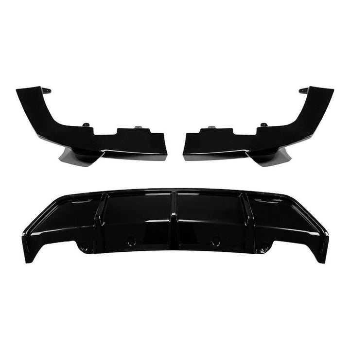 Car Craft Compatible With Bmw X6 G06 2019+ M Sport M Performance Rear Bumper Lip Skirt Splitter Diffuser Spoiler Zst-671 Cf Carbon Fiber Look