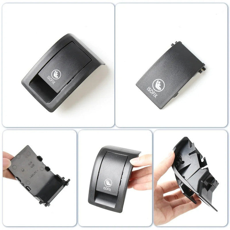 Car Craft Compatible With Bmw 3 Series G20 G28 2019-2025 Rear Bracket Child Seat Clip Rear Seat Buckle Isofix Cover Assembly 52209108438 Black CC-8941