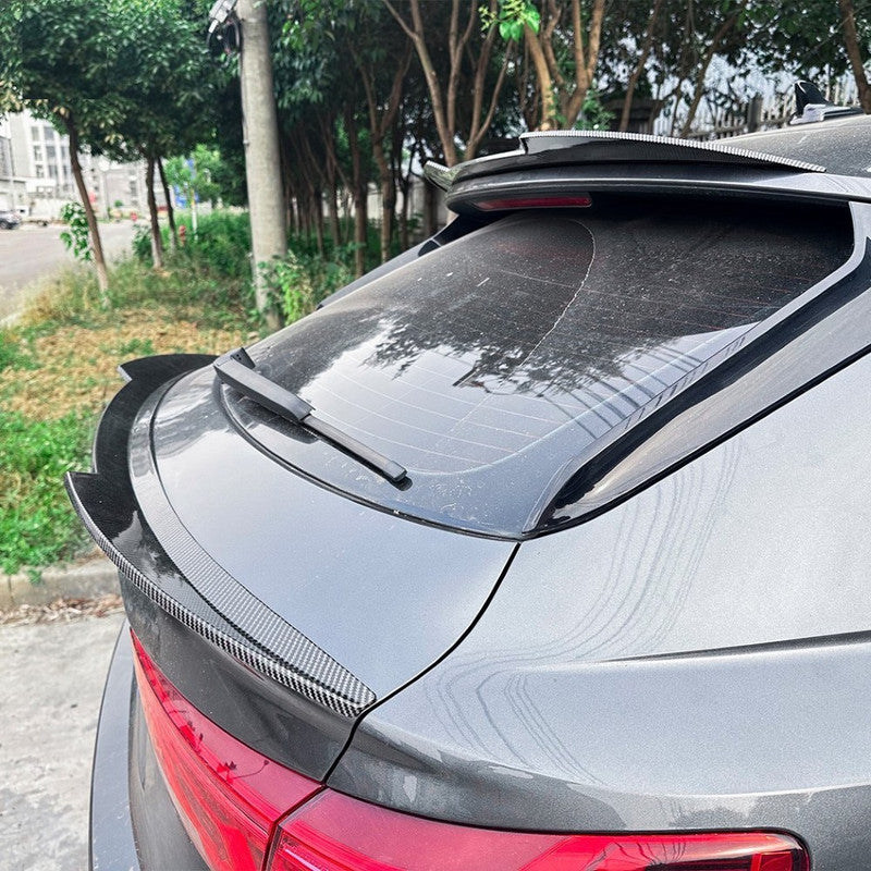 Car Craft Compatible With Audi Q3 F3 Coupe 2019-2024 Rear Mid Boot Trunk Wing Lip Spoiler Carbon Fiber Look Zst-778 Cf Usa