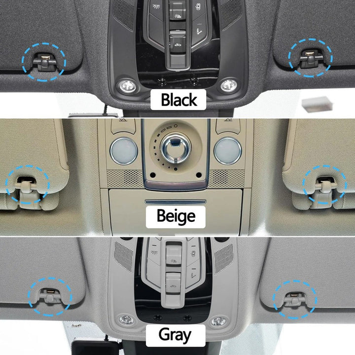 Car Craft Compatible With Audi Q7 2006-2014 Volkswagen Vw Touareg 2011-2018 Porsche Cayenne 2011-2018 Car Sun Shade Visor Fixing Buckle Retainer Sun Visor Support Clip Hook Bracket 4l08595619j0 Black CC-7823