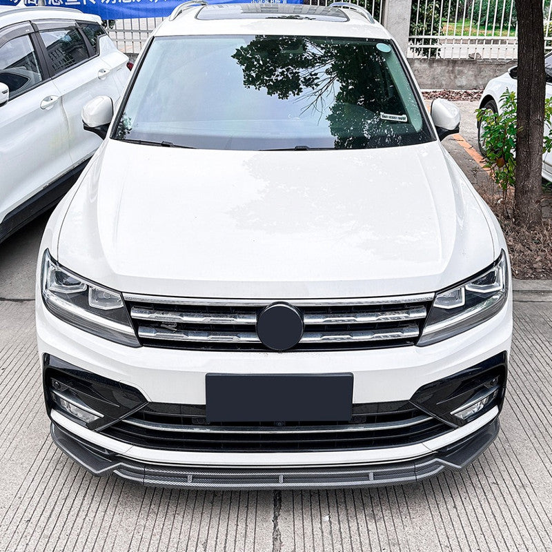 Car Craft Compatible With Vw Volkswagen Tiguan R Line Mk2 2017-2020 Front Bumper Lip Skirt Splitter Spoiler Zst-981 Glossy Black