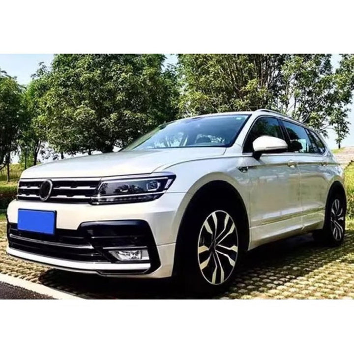Car Craft Compatible With Vw Volkswagen Tiguan 2016-2019 Upgrade Facelift Convert To R Line Style Front Bumper Show Grill