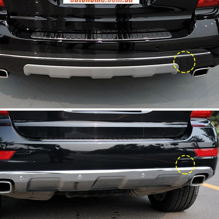 Car Craft Compatible With Mercedes Benz Ml W164 2006-2009 Rear Bumper Tow Hook Towing Tochan Trailer Cover 1648852123 Unpainted A - CAR CRAFT INDIA