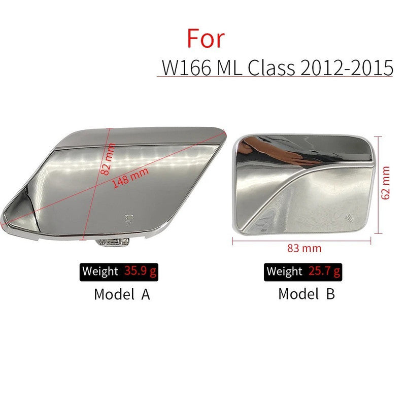 Car Craft Compatible With Mercedes Benz Ml W166 2012-2015 Front Bumper Tow Hook Towing Tochan Trailer Cover 1668851223 Unpainted Model A - CAR CRAFT INDIA