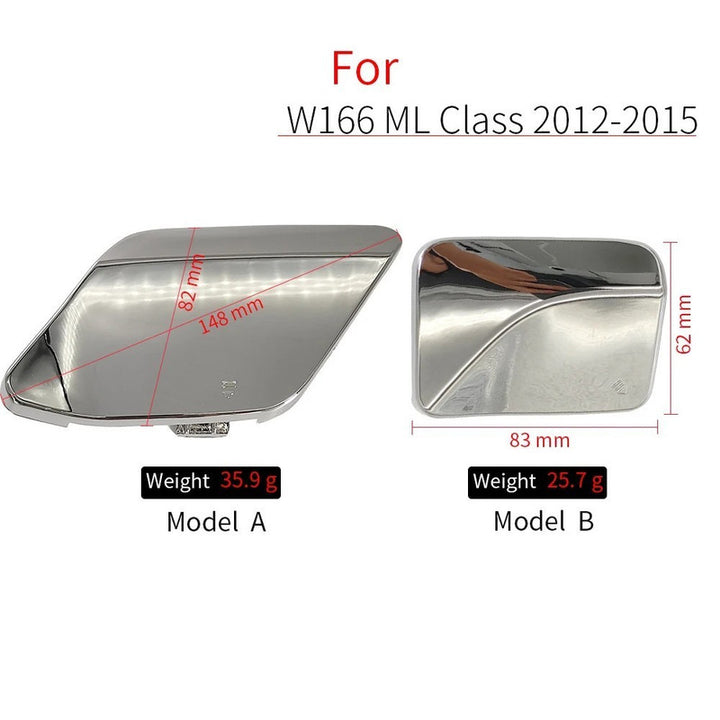Car Craft Compatible With Mercedes Benz Ml W166 2012-2015 Front Bumper Tow Hook Towing Tochan Trailer Cover 1668851223 Unpainted Model A - CAR CRAFT INDIA
