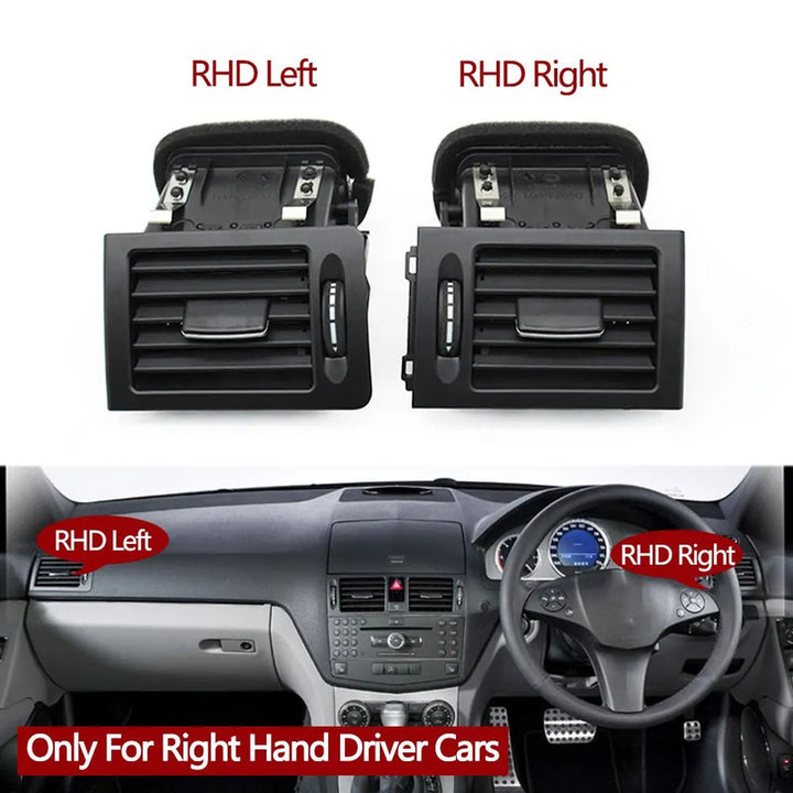 Car Craft Compatible With Mercedes Benz C Class W204 2007-2010 Right Hand Driver Car Front Air Conditioning Ac Vent Grill Trim Outlet Assembly 20483013548490-a Black Left CC-7927 - CAR CRAFT INDIA