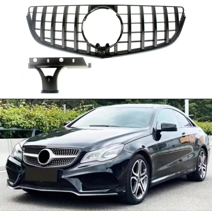 Car Craft Compatible With Mercedes Benz E Class Coupe W207 Lci 2014-2016 Car Front Racing Bumper Show Grille Gtr Silver - CAR CRAFT INDIA