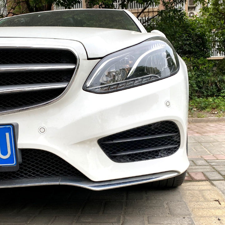 Car Craft Compatible With Mercedes Benz E Class Lci W212 2012-2015 Front Bumper Fog Lamp Light Grill Cover Frame