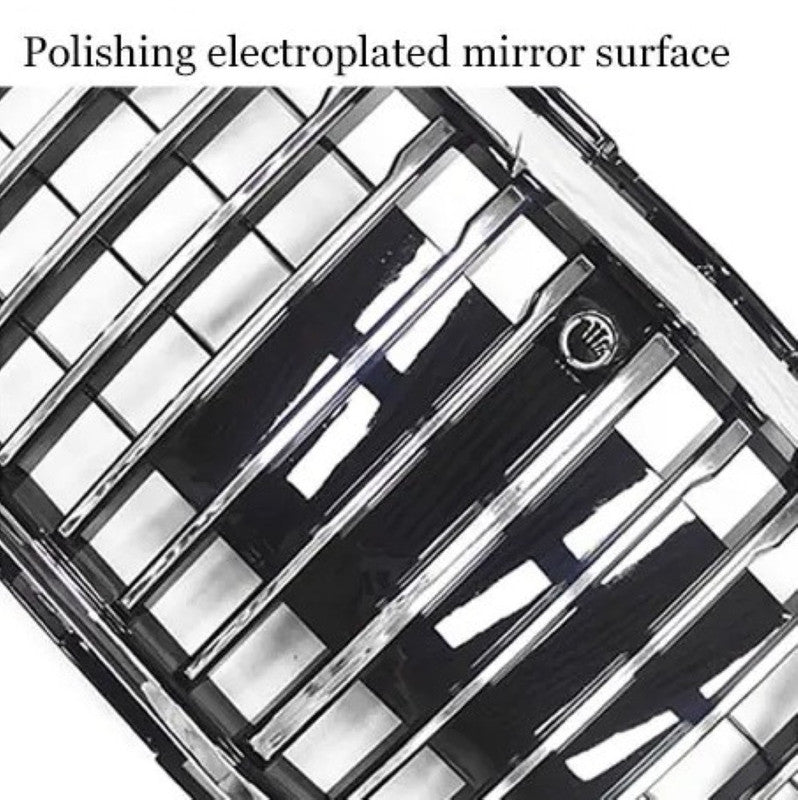 Car Craft Compatible With Mercedes Benz E Class W213 Lci 2020-2024 Car Front Racing Bumper Show Grille Maybach Style Black With Radar Sensor - CAR CRAFT INDIA