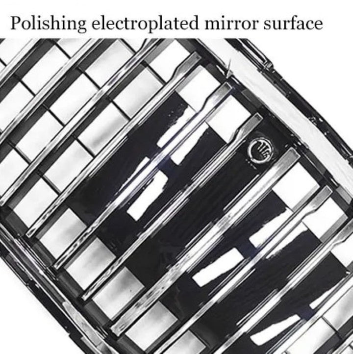 Car Craft Compatible With Mercedes Benz E Class W213 Lci 2020-2024 Car Front Racing Bumper Show Grille Maybach Style Black With Radar Sensor - CAR CRAFT INDIA