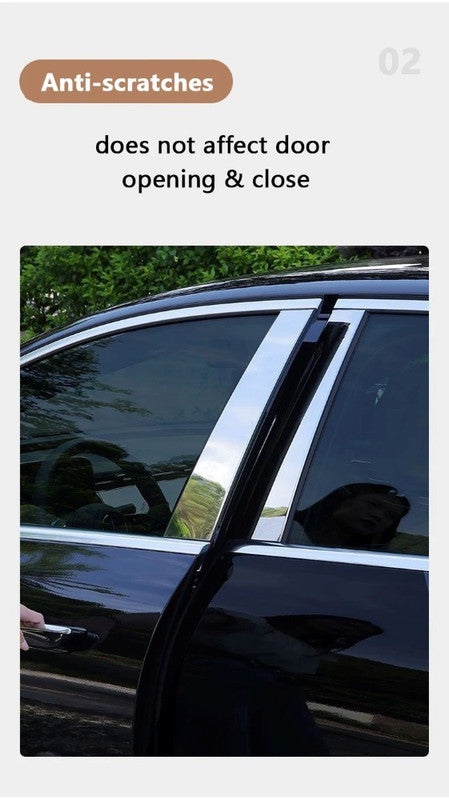 Real Carbon Fiber B-Pillar Trim Covers – 4Pcs For Mercedes CLS C219 04-09