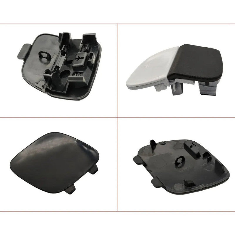 Car Craft Compatible With Mercedes Benz E Class W214 2024-2026 Rear Bumper Tow Hook Towing Tochan Trailer Cover 2148856704 Unpainted A - CAR CRAFT INDIA