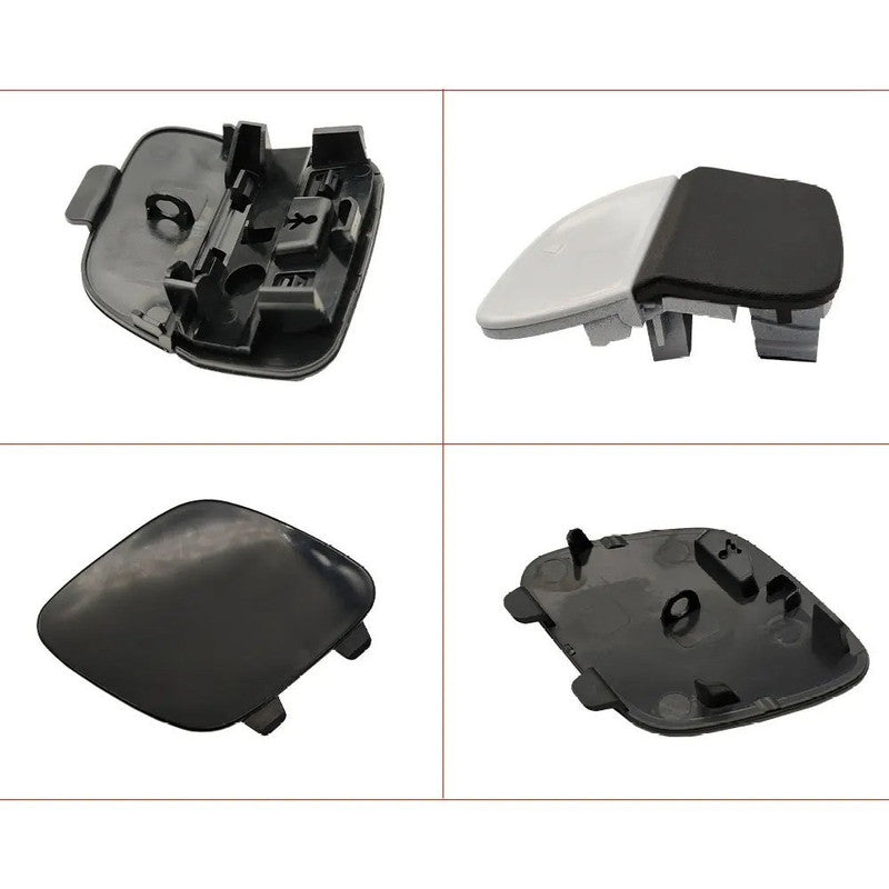 Car Craft Compatible With Mercedes Benz E Class W214 2024-2026 Rear Bumper Tow Hook Towing Tochan Trailer Cover 2148854500 Unpainted B - CAR CRAFT INDIA