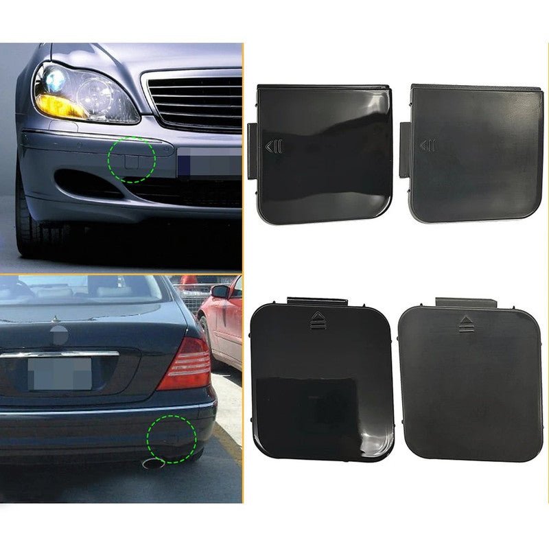 Car Craft Compatible With Mercedes Benz S Class 1998-2005 Front Bumper Tow Hook Towing Tochan Trailer Cover 2208850323 Unpainted - CAR CRAFT INDIA
