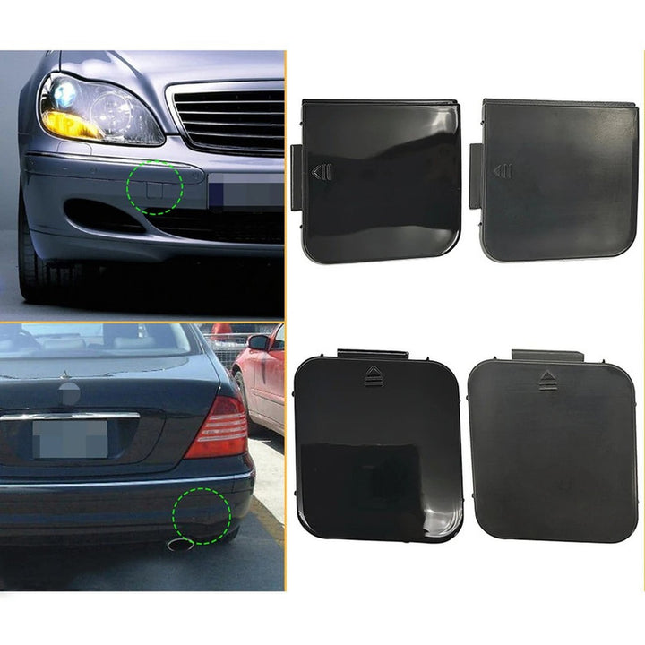 Car Craft Compatible With Mercedes Benz S Class 1998-2005 Front Bumper Tow Hook Towing Tochan Trailer Cover 2208850323 Unpainted - CAR CRAFT INDIA