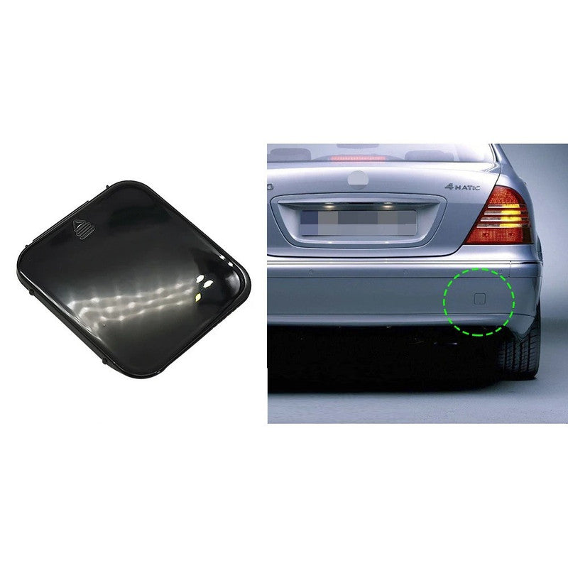 Car Craft Compatible With Mercedes Benz S Class W220 1998-2005 Rear Bumper Tow Hook Towing Tochan Trailer Cover 2208850423 Unpainted - CAR CRAFT INDIA