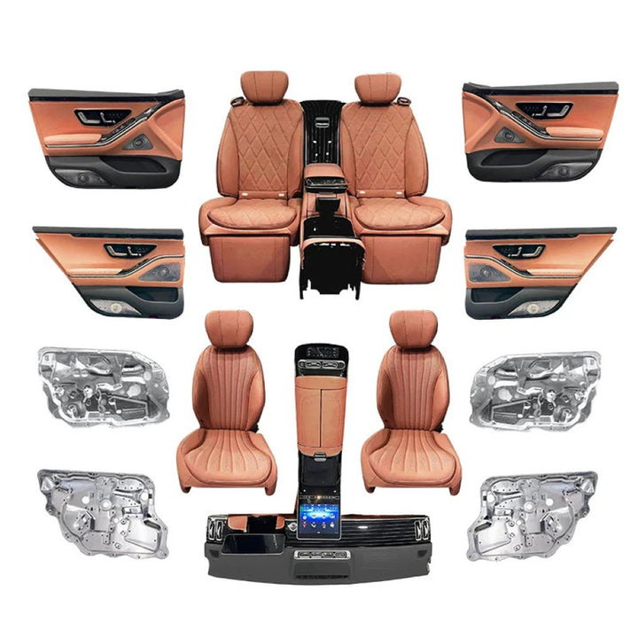 Car Craft Compatible With Mercedes Benz S Class W221 2006-2014 Upgrade Maybach Interior Kit Facelift To W223 Lci Dashboard Steering Player Console Recliner Seats 1:1